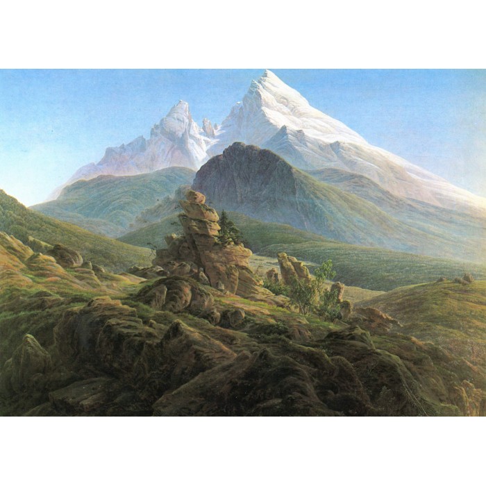 Puzzle Grafika-F-33400 Caspar David Friedrich - Watzmann, 1825