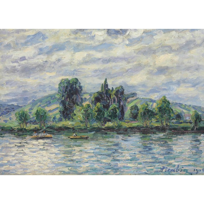 Puzzle Grafika-F-33403 Francis Picabia - Bords de l'Yonne, Effet de Soleil, 1906