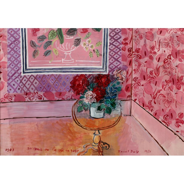 Puzzle Grafika-F-33408 Raoul Dufy - 30 Years or la vie en Rose, 1931