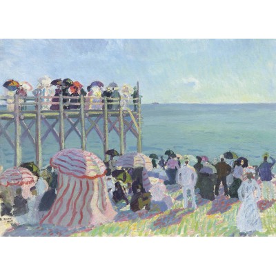 Grafika - 500 pièces - Raoul Dufy - Estacade Beach in Trouville, 1905