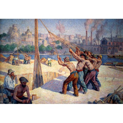 Grafika - 1000 pièces - Maximilien Luce - Les Batteurs de Pieux, 1903