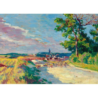 Grafika - 500 pièces - Maximilien Luce - Landscape near Méréville, 1905