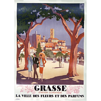 Grafika - 500 pièces - Roger Broders - Grasse, la Ville des Fleurs et des Pafums, 1927