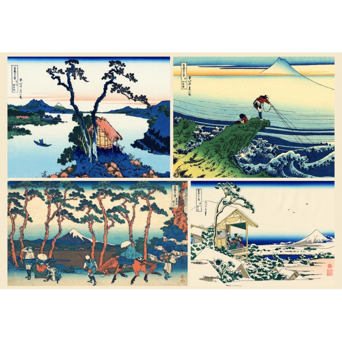 Puzzle Grafika-F-33429 L'Art d'Hokusai