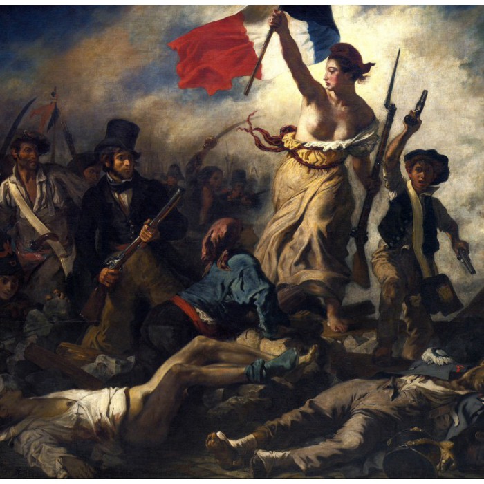 Puzzle Grafika-F-33457 Delacroix Eugène : La Liberté Guidant le Peuple, 1830