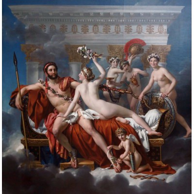 Grafika - 1000 pièces - Jacques-Louis David: Mars désarmé par Vénus, 1824