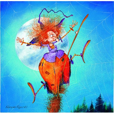 Grafika - 1000 pièces - François Ruyer - Sorcière en Vol