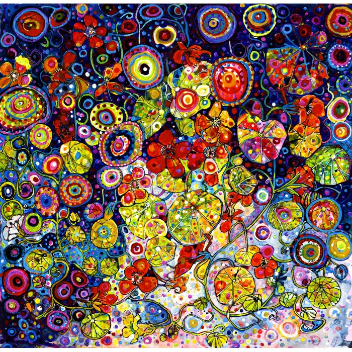 Puzzle Grafika-F-33488 Sally Rich - Nasturtions