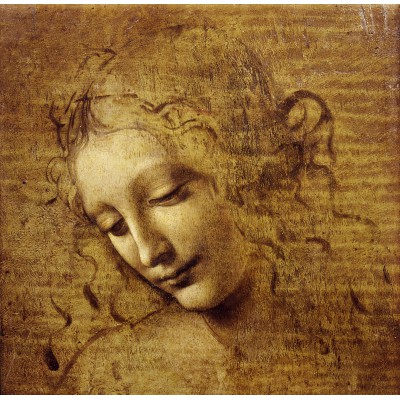 Puzzle  Grafika-F-33545 Leonardo da Vinci : The Face of Giovane Fanciulla, 1508