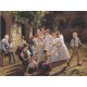 Grafika - Ferdinand Georg Waldmüller : Am Fronleichnamsmorgen, 1857