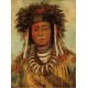 Grafika - George Catlin: Boy Chief - Ojibbeway, 1843