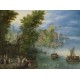 Grafika - Jan Brueghel - River Landscape, 1607