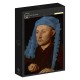 Grafika - Jan van Eyck - Portrait of a Man with a Blue Chaperon, 1430-33