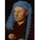 Grafika - Jan van Eyck - Portrait of a Man with a Blue Chaperon, 1430-33