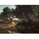 Grafika - Jean-Baptiste-Camille Corot: Forest of Fontainebleau, 1834