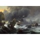 Grafika - Ludolf Backhuysen: Ships in Distress off a Rocky Coast, 1667