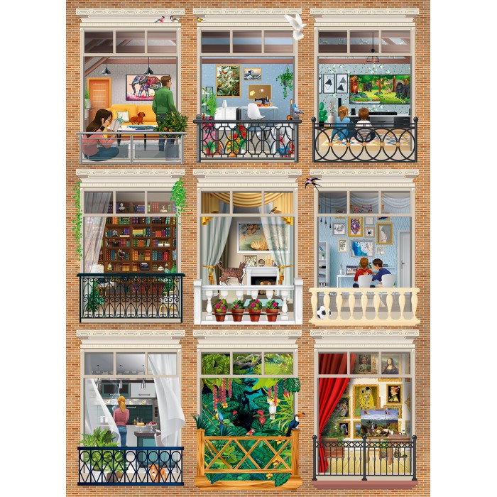 Puzzle Grafika-P-02990 Inside the House