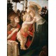 Grafika - Sandro Botticelli: Virgin and Child with Young St John the Baptist, 1470-1475