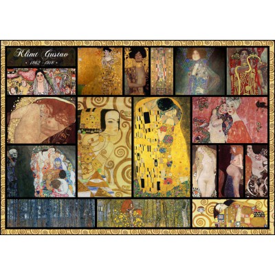 grafika-Puzzle - 1000 pieces - Collage - Gustav Klimt