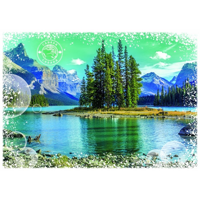 Puzzle Travel Around The World Canada Grafika T 00210 1000 Pieces Jigsaw Puzzles Country Usa And Canada Jigsaw Puzzle