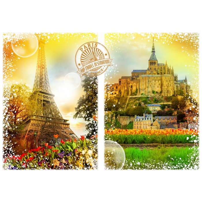 Puzzle Travel Around The World France Grafika T 00243 1000 Pieces Jigsaw Puzzles Monuments Jigsaw Puzzle