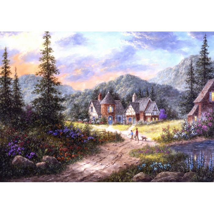 Puzzle Grafika-T-00499 Dennis Lewan - Hills Of Bavaria