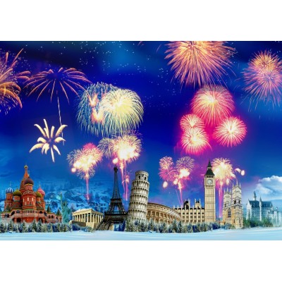 Grafika - 2000 pièces - New Year's Eve around the World