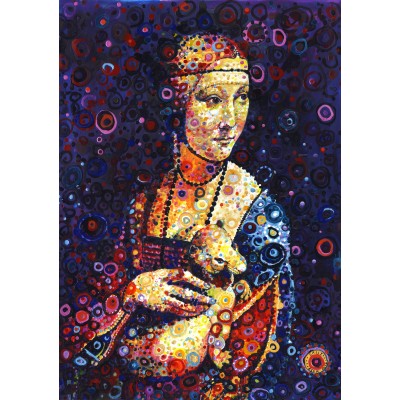 Grafika - 1500 pièces - Leonardo da Vinci: Lady with an Ermine, by Sally Rich