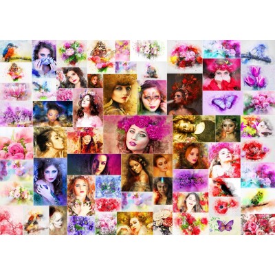 grafika-Puzzle - 1000 pieces - Collage - Women