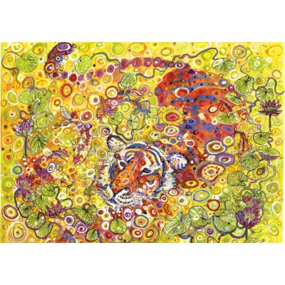 Grafika - 1500 pièces - Swimming Tiger