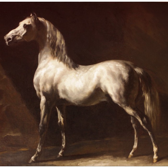 Puzzle Grafika-T-02241 Théodore Géricault : Cheval Arabe Gris-Blanc