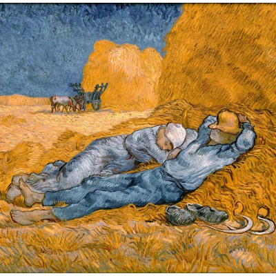 grafika-Puzzle - 1000 pieces - Van Gogh Vincent: La Sieste (d'après Millet), 1890