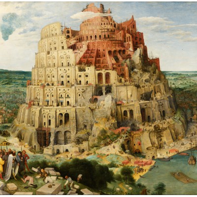 Grafika - 1000 pièces - Brueghel Pieter : La Tour de Babel, 1563