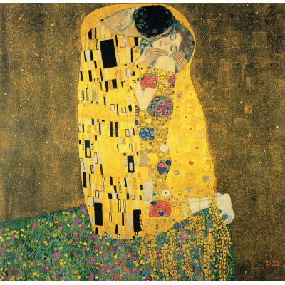 Grafika - 1000 pièces - Klimt Gustav : Le Baiser, 1907-1908