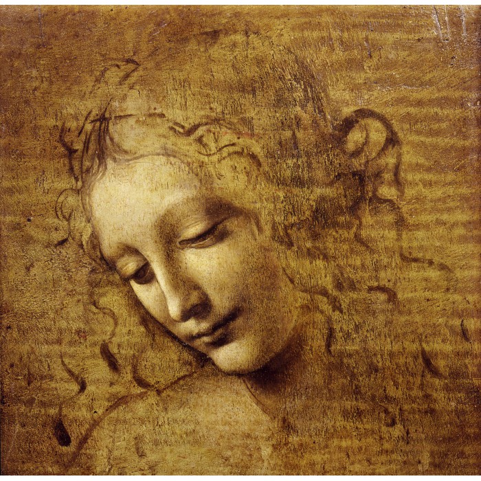 Puzzle Grafika-T-02324 Leonardo da Vinci : The Face of Giovane Fanciulla, 1508