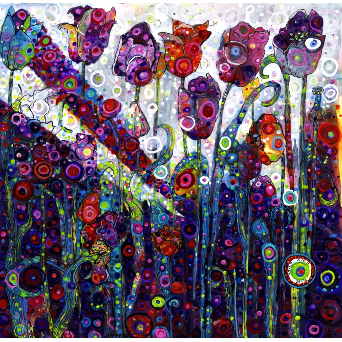 Puzzle Grafika-T-02383 Sally Rich - Tulips