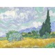 Grafika - Van Gogh Vincent: Champ de Blé avec Cyprès, 1899