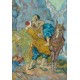 Grafika - Vincent Van Gogh - The good Samaritan (after Delacroix)