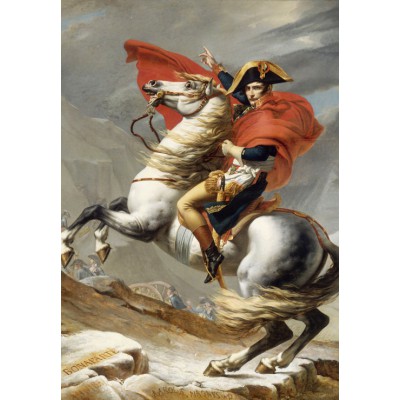 Grafika - 12 pièces - Jacques-Louis David: Bonaparte franchissant le Grand Saint-Bernard, 20 mai 1800