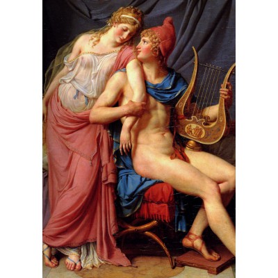Grafika - 12 pièces - Jacques-Louis David: L'amour d'Hélène et Paris (détail), 1788