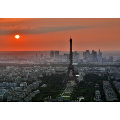 Grafika - 12 pièces - Coucher de Soleil sur Paris
