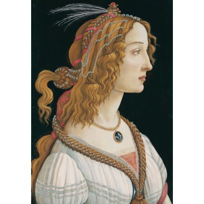 Grafika - 12 pièces - Sandro Botticelli: Portrait de Jeune Femme, 1494