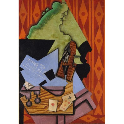 Grafika - 12 pièces - Juan Gris: Violon et Cartes à Jouer sur une Table, 1913