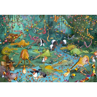 grafika-Puzzle - 12 Teile - François Ruyer: Jungle