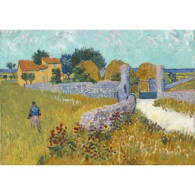grafika-Puzzle - 12 Teile - Vincent Van Gogh - Farmhouse in Provence, 1888