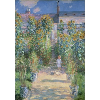 grafika-Puzzle - 12 pieces - Claude Monet - The Artist's Garden at Vétheuil, 1880