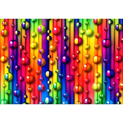 Grafika - 12 pièces - Bulles Multicolores