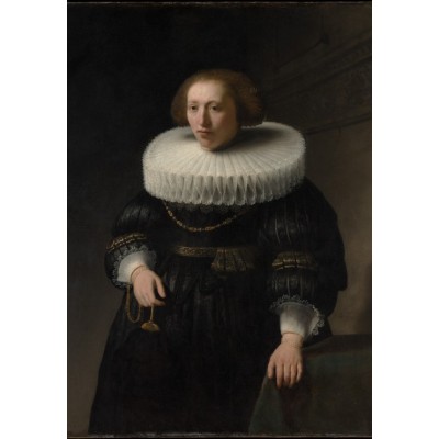 grafika-Puzzle - 12 pieces - Rembrandt - Portrait of a Woman, 1632