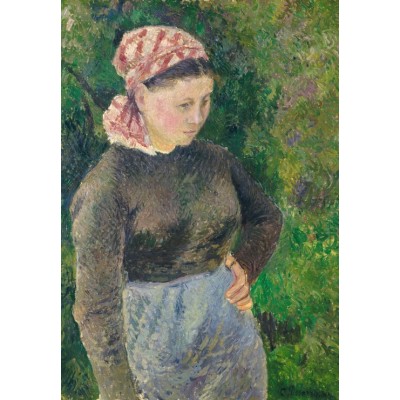 grafika-Puzzle - 12 pieces - Camille Pissarro: Peasant Woman, 1880