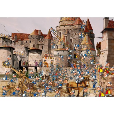 grafika-Puzzle - 12 Teile - François Ruyer - Attack of the Castle